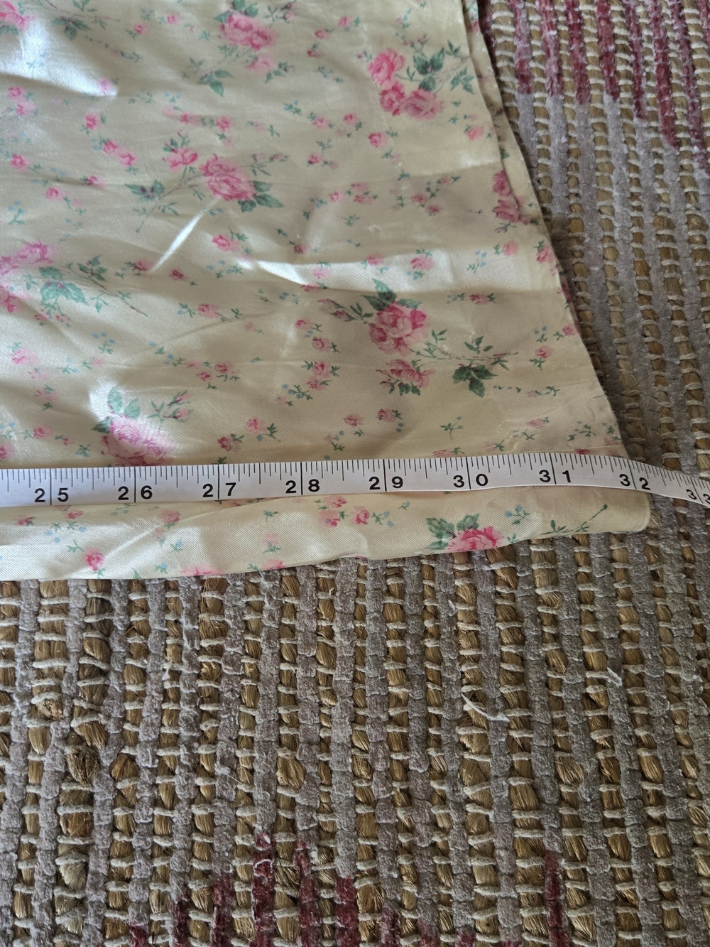 Vintage 60s 70s Does 30s Floral Top And Ultra Wide Leg Pant Suit Set XS S - Picture 16 of 16